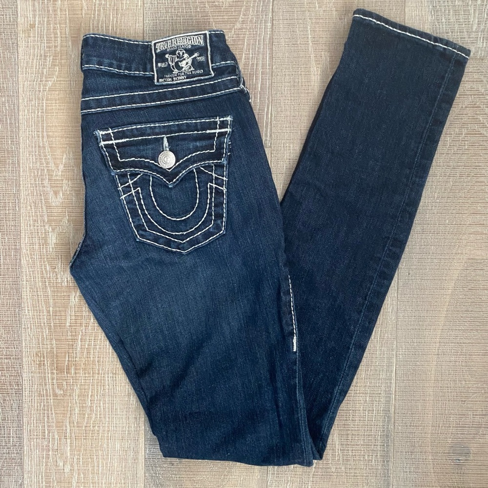 True Religion Women's Blue Skinny Jeans